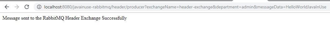 RabbitMQ Heaader Exchange Output