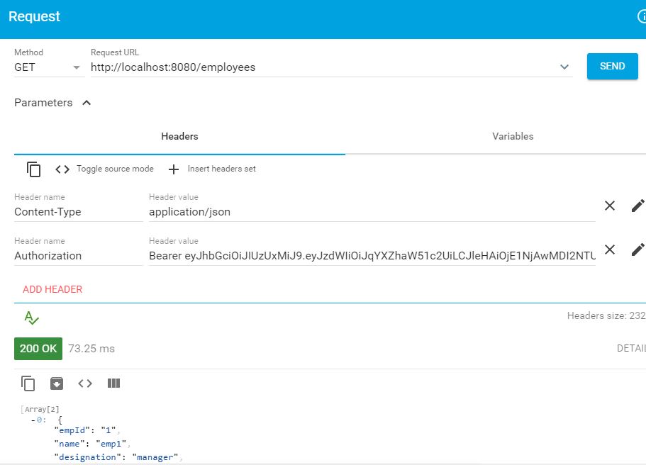 Spring Boot JSON Web Token Angular Authentication Example