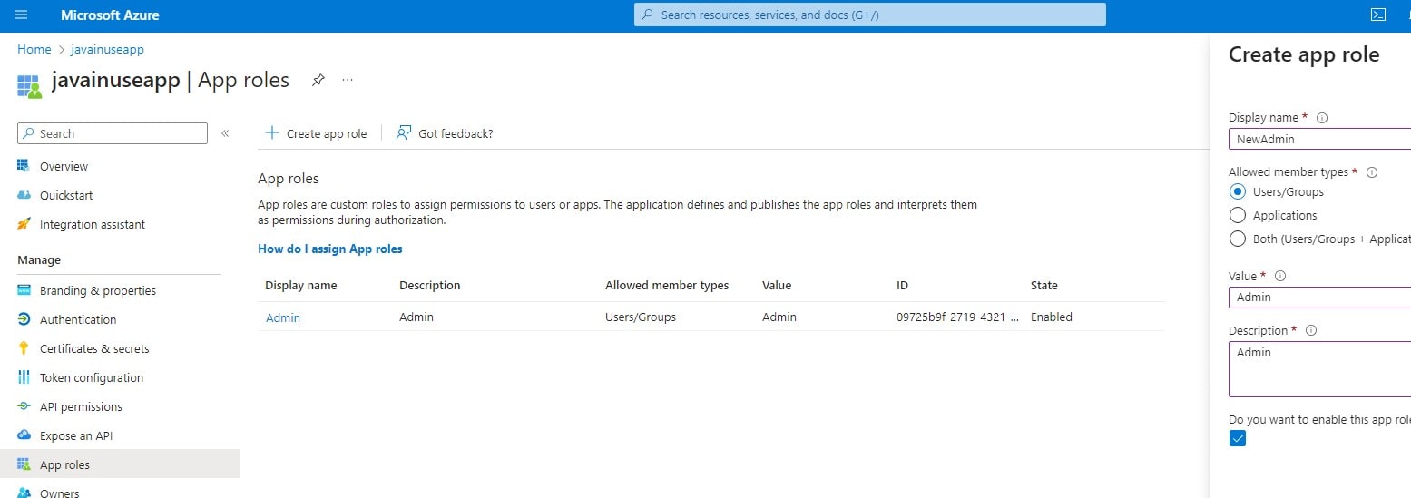 Spring Boot Azure AD (Entra ID) OAuth 2.0 Authentication Admin Role