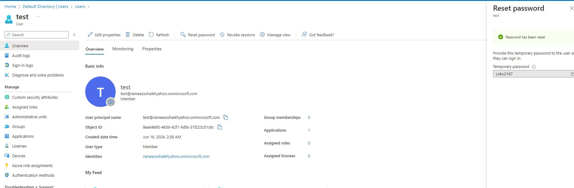 Spring Boot Azure AD (Entra ID) OAuth 2.0 Authentication User reset password