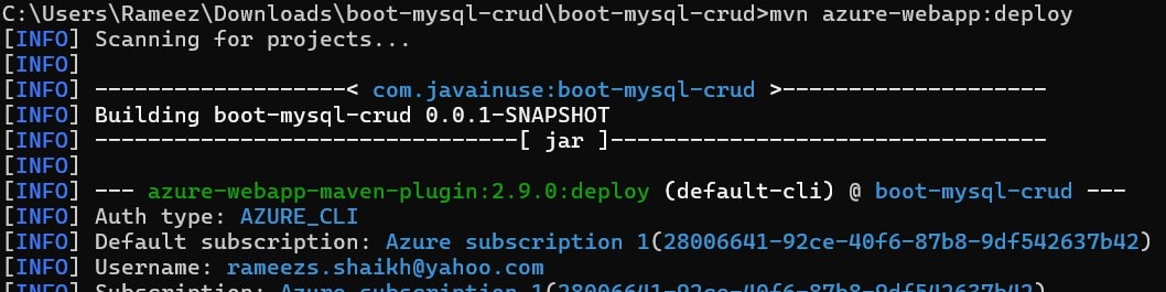 Deploy a Spring Boot App(JAR) to Azure App Service