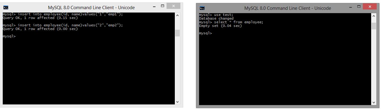 MySQL Database records