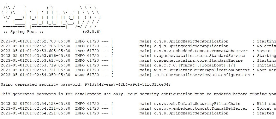 Spring Boot Security Config