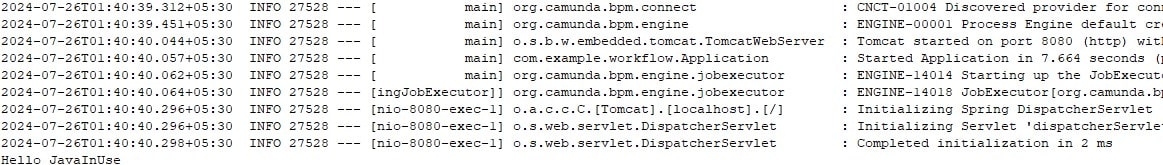 Spring Boot + Camunda BPMN External Resource Console