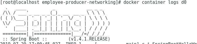 Docker swarm service log