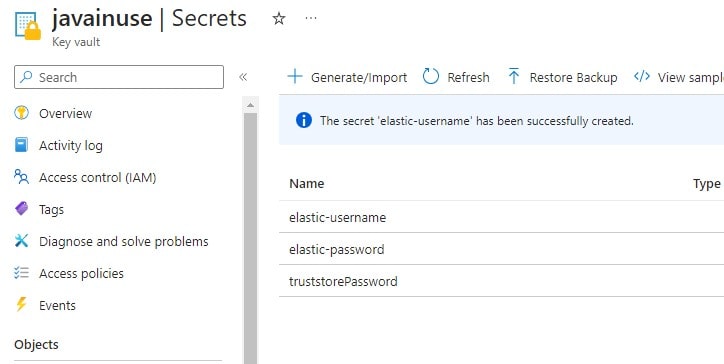 Spring Boot 3 + Elasticsearch CRUD + Azure Key Vault Secrets