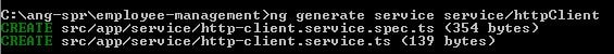 angular generate service