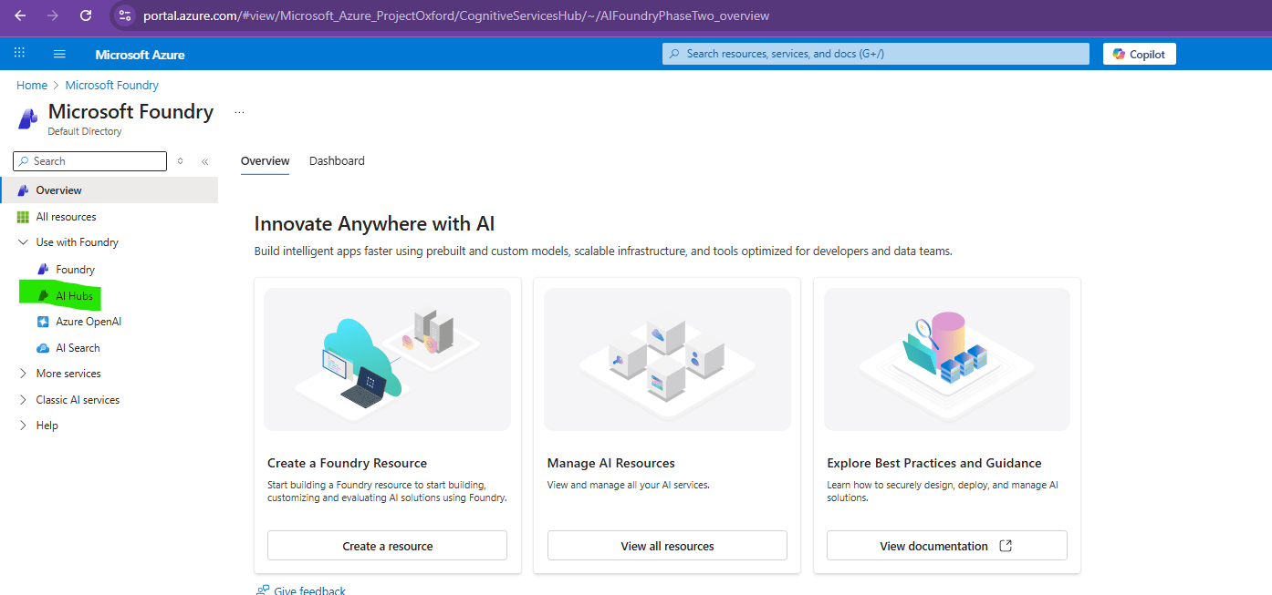 Azure ai hub