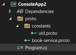 Visual Studio gRPC Client Console Project