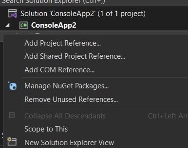 Visual Studio gRPC Client Console Project