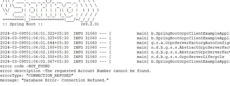 Spring Boot 3 + gRPC error handling custom code