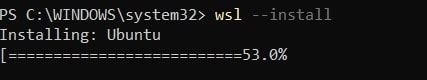 install wsl
