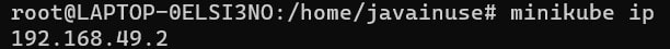 spring boot + minikube tutorial- minikube ip
