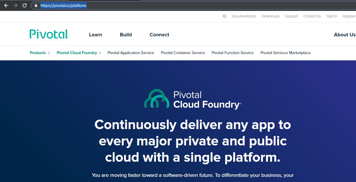 Pivotal Cloud Foundry Home