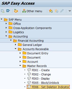 SAP FICO ACCOUNTS RECEIVABLE block customer